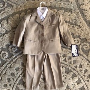 Boys tan suit size 2T